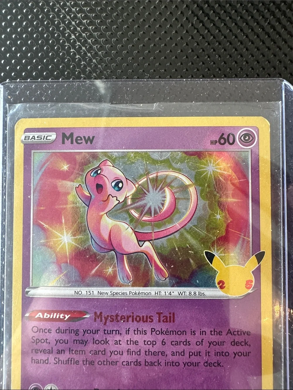 Pokemon Mew Trading Card - Pink, Yellow, Purple - Picture 2 of 6